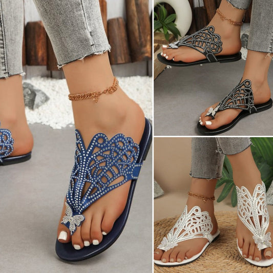 🩴Bequeme flache Sandalen-Hausschuhe für Damen