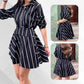 Langes Damenshirt mit asymmetrischem Wickelrock