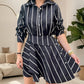 Langes Damenshirt mit asymmetrischem Wickelrock