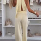 Damen ärmelloser Jumpsuit mit weitem Bein