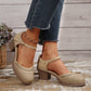 Retro-Mesh-Sandalen für Damen