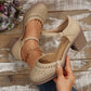 Retro-Mesh-Sandalen für Damen
