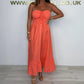 Trägerloses Maxikleid für Damen