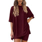 💥🍧Sommer-Schnäppchen 50 % RABATT💞 Lässiges, lockeres Zweiteiler-Set für Damen im Sommer