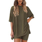 💥🍧Sommer-Schnäppchen 50 % RABATT💞 Lässiges, lockeres Zweiteiler-Set für Damen im Sommer