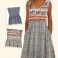 Ärmelloses Kleid mit Blumendruck für Damen