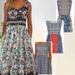 Ärmelloses Kleid mit Blumendruck für Damen