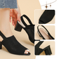 Damen Mode Atmungsaktive Hollow Out Chunky Heel Sandalen