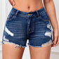 🌷Damenmode Stretch-Denim-Shorts mit hoher Taille