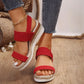 Plateau-Keilabsatz-Sandalen für Frauen