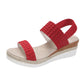 Plateau-Keilabsatz-Sandalen für Frauen