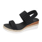 Plateau-Keilabsatz-Sandalen für Frauen