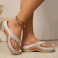 🌞Neuheiten Sommer 2025🌸Vielseitige Sommer-Flip-Flops mit dicker Sohle und Farbblock