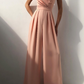 Einfarbiger, taillenverschlankender, gerader Jumpsuit mit Camisole für Damen