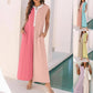 🌈Lässiger Damen-Overall mit weitem Bein und Colorblock-Muster🌸