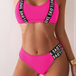 Sexy bedruckter zweiteiliger Badeanzug für Damen