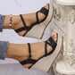 👡Offene Keilsandalen für Damen mit Schnallenriemen👡