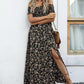 Elegantes, schulterfreies Kleid mit Blumenmuster für Damen