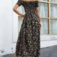 Elegantes, schulterfreies Kleid mit Blumenmuster für Damen