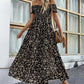 Elegantes, schulterfreies Kleid mit Blumenmuster für Damen