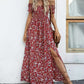Elegantes, schulterfreies Kleid mit Blumenmuster für Damen