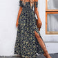 Elegantes, schulterfreies Kleid mit Blumenmuster für Damen