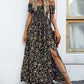 Elegantes, schulterfreies Kleid mit Blumenmuster für Damen