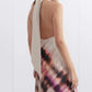 Damen-Neckholder-Kleid in Maxilänge mit Batikmuster