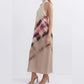 Damen-Neckholder-Kleid in Maxilänge mit Batikmuster