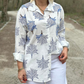 Lässiges Hemd mit botanischem Print für Frauen