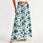 Weit geschnittene Hose mit Blumenmuster und hoher Taille