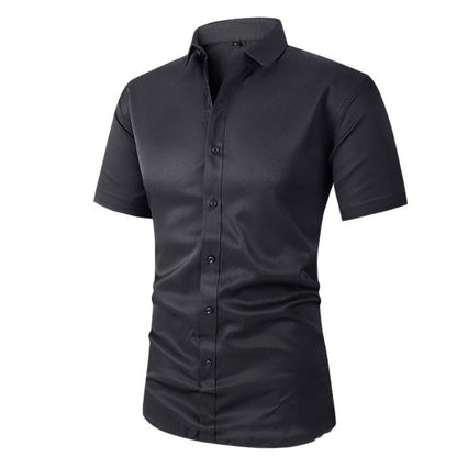 🥳2026 HEISSER VERKAUF🥳💞50K+ VERKAUFT!👦🕊️ 50% RABATT! Herren Kurzarm Businesshemd – Elegant gekleidet, kein Stress. Weicher Stretch, kein Bügeln nötig. Sieht toll aus zu Chinos oder Anzughosen. Perfekt für Geburtstage, Jubiläen oder den Sonntagslook.