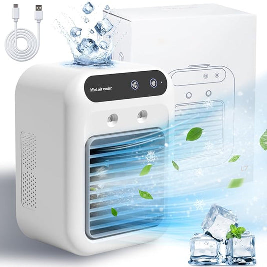 ❄️Mini Tragbare Klimaanlage mit Kühl- und Luftbefeuchtungsfunktion