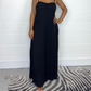 Sexy, lockerer Plissee-Jumpsuit mit Trägern für Damen
