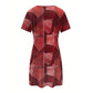 👗Damenkleid mit buntem Patchwork-Muster für den Alltag – ⏳ Zeitlich begrenztes Angebot