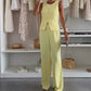 🌸Sommer-Schnäppchen 49 % RABATT🌸Set aus ärmellosem Oberteil und langer Hose für Damen