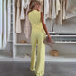 🌸Sommer-Schnäppchen 49 % RABATT🌸Set aus ärmellosem Oberteil und langer Hose für Damen