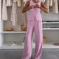 🌸Sommer-Schnäppchen 49 % RABATT🌸Set aus ärmellosem Oberteil und langer Hose für Damen