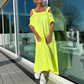 Lässiges Maxikleid mit kalten Schultern für Damen