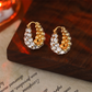✨Endbestand✨Stylische Strass-Ohrringe