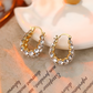 ✨Endbestand✨Stylische Strass-Ohrringe