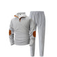 📢50%Rabatt!!!🎉✨Herren lässiges Set aus Strick-Sweatshirt mit Halbzipper & Hose