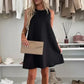 Lässiges ärmelloses A-Linien-Kleid für Damen