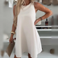 Lässiges ärmelloses A-Linien-Kleid für Damen