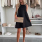 Lässiges ärmelloses A-Linien-Kleid für Damen
