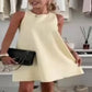 Lässiges ärmelloses A-Linien-Kleid für Damen