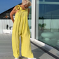 🍃Neckholder-Jumpsuit mit weitem Bein