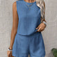 Zweiteiliges Set aus ärmellosem Top und Shorts für Damen