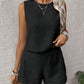Zweiteiliges Set aus ärmellosem Top und Shorts für Damen