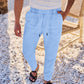 Herren lockere Freizeithose mit Kordelzug